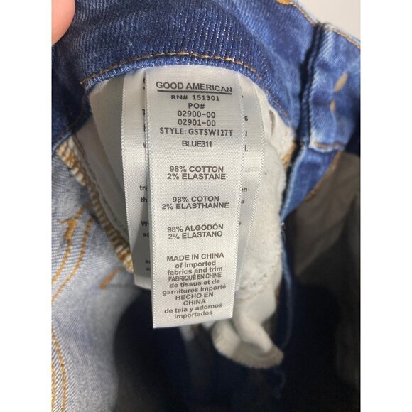 Good American Good Straight Twisted Seam Jeans-sz 27 - Picture 10 of 10